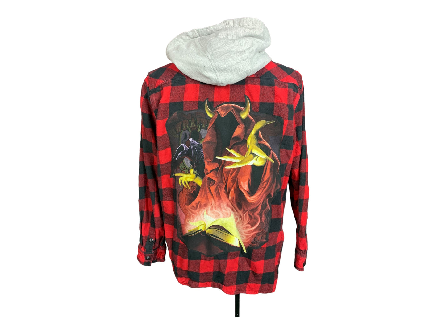 Insane Clown Posse Hooded Flannel Custom Rework Large (Slim)