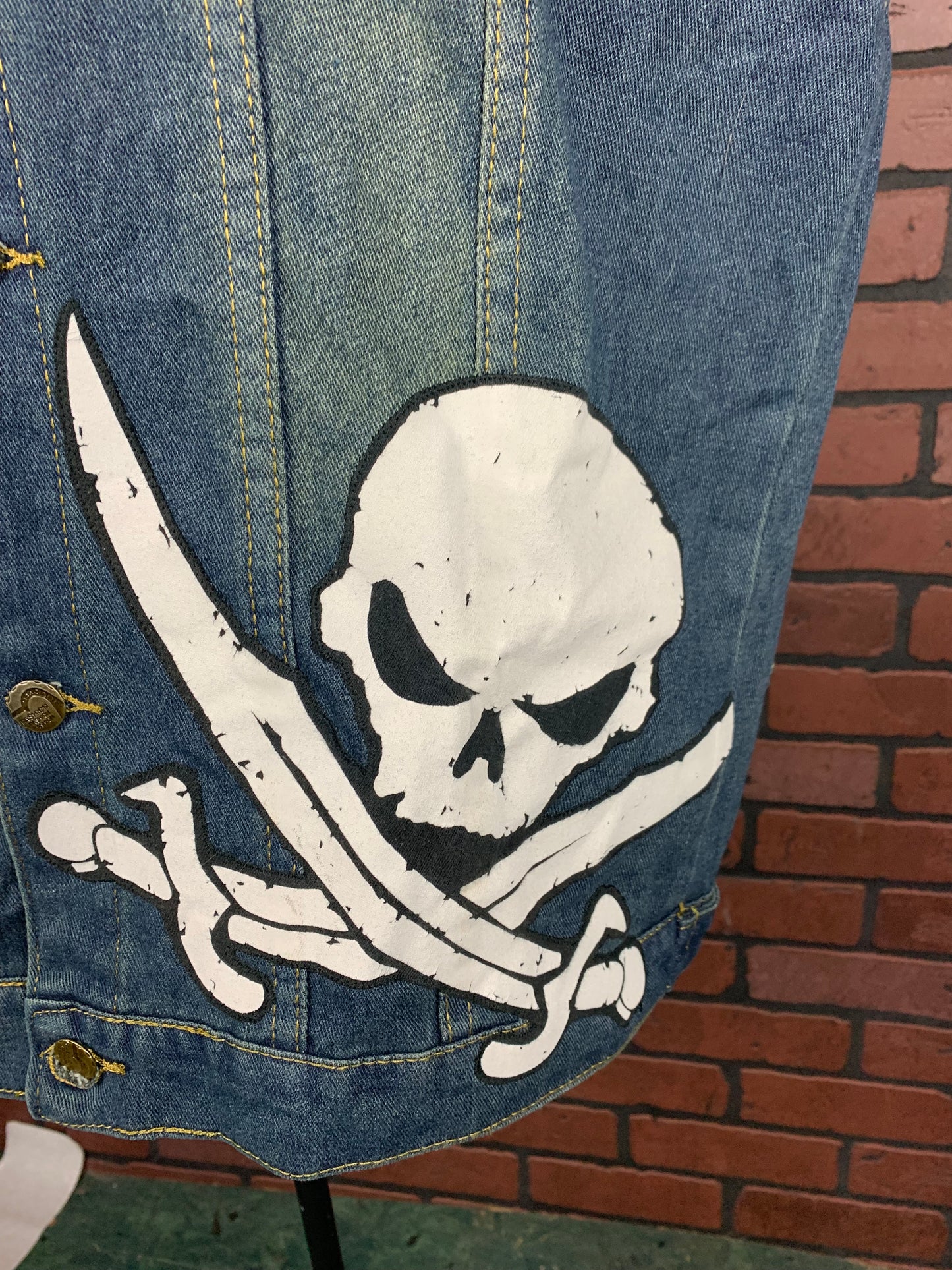 Alestorm Denim Vest Custom Rework XL