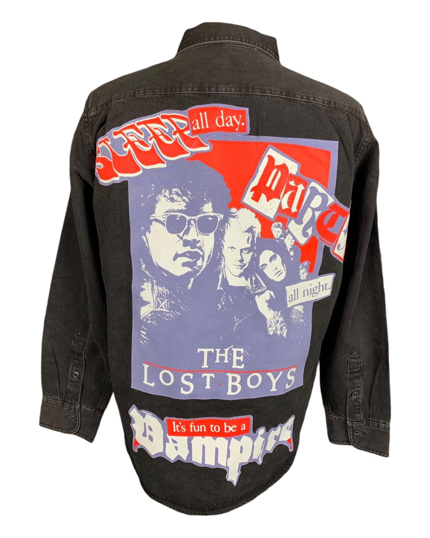 The Lost Boys Denim Shirt Custom Rework Large