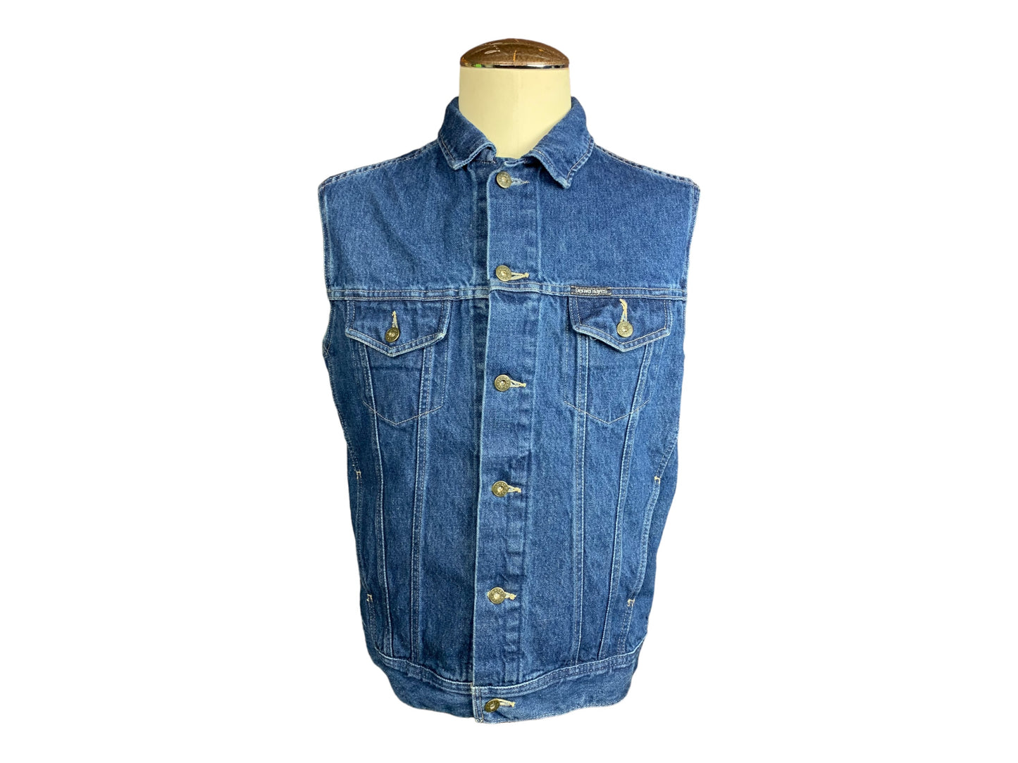 Trivium Denim Jean Vest Custom Rework Medium