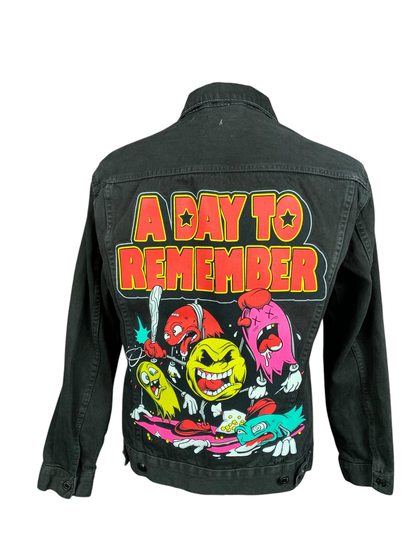 A Day To Remember Denim Jean Jacket Custom Rework Size Large