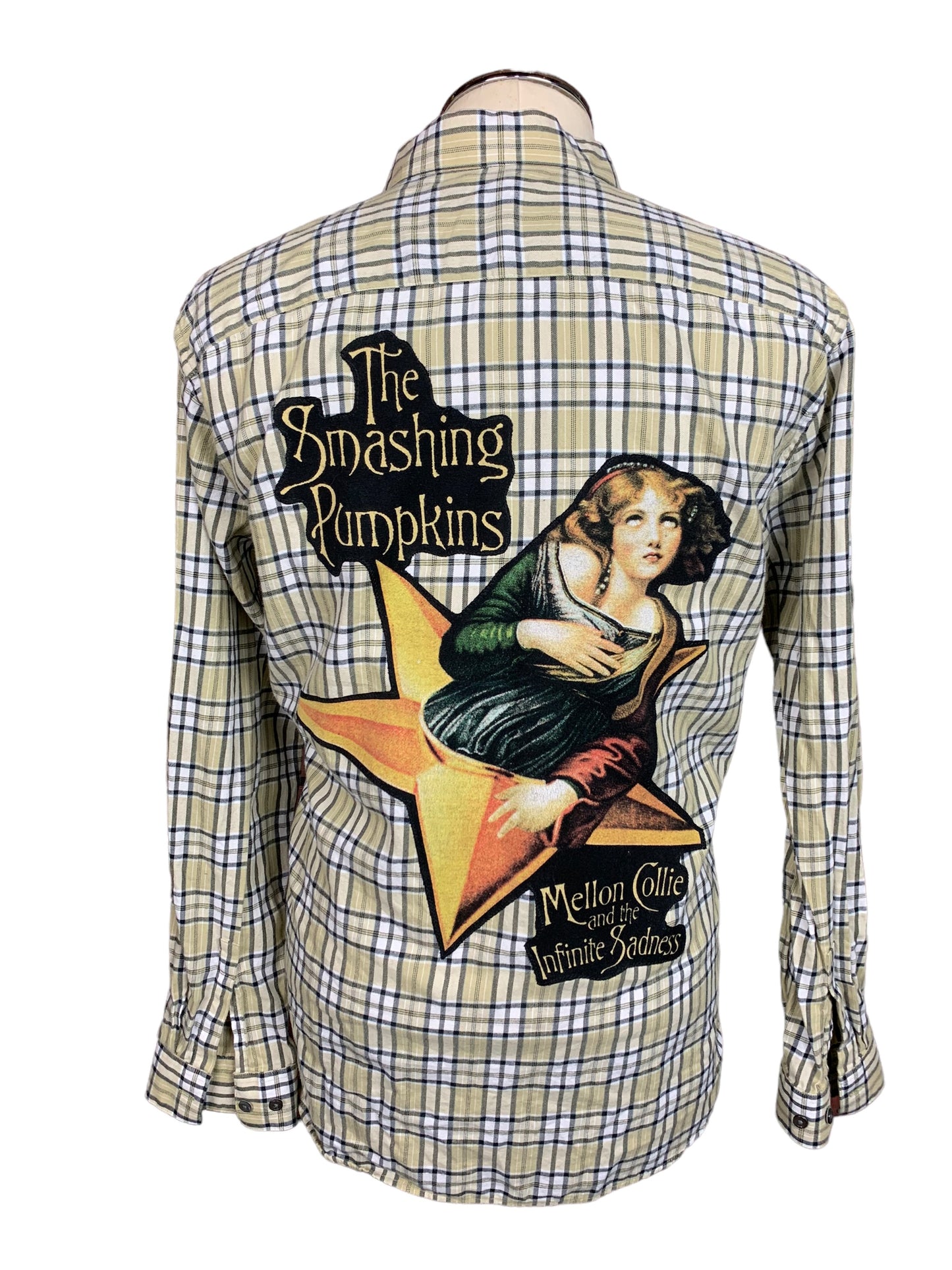 The Smashing Pumpkins Flannel Shirt Custom Rework XL