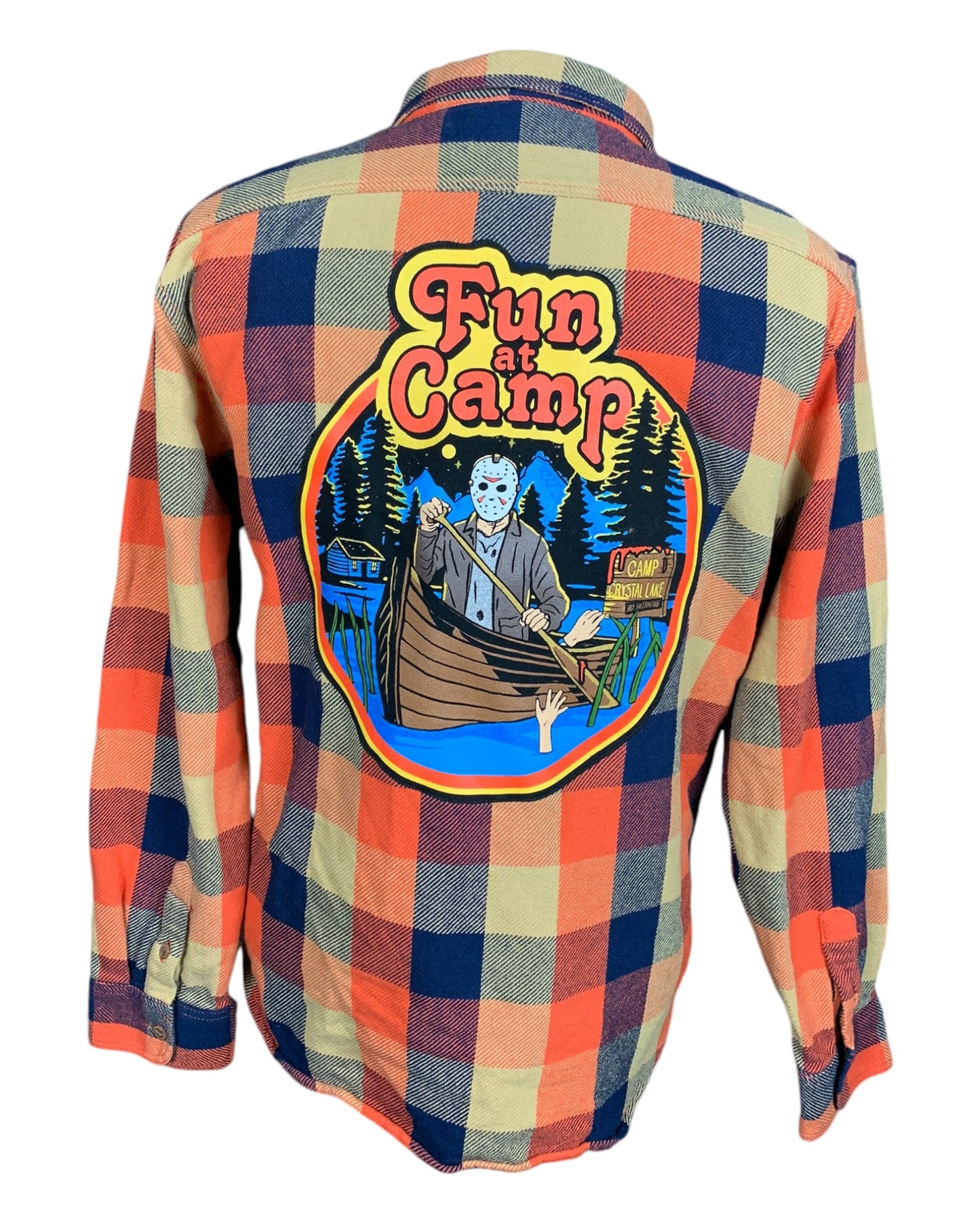 Friday the 13th Flannel Shirt Custom XL