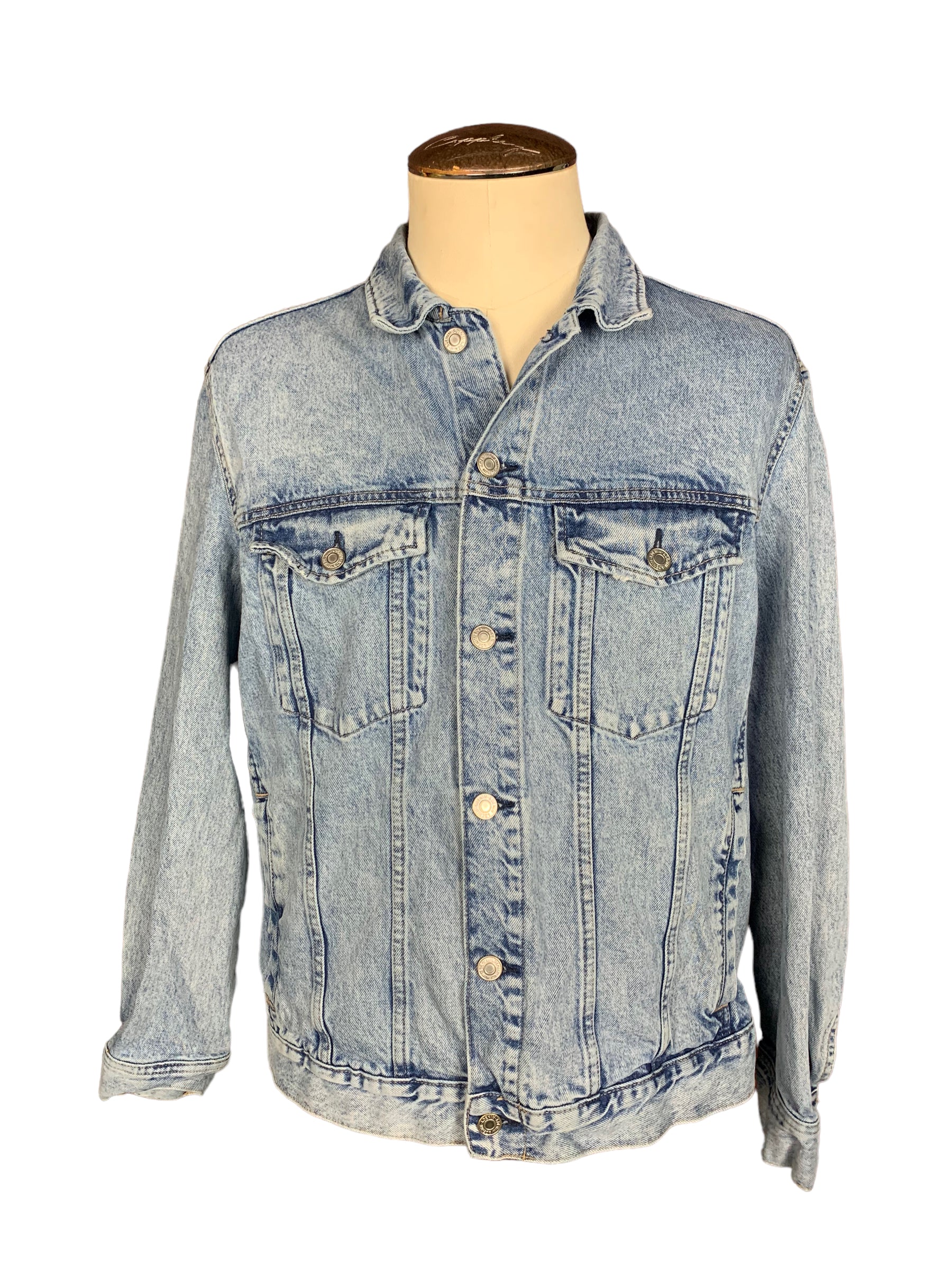 Queens of the Stone Age Denim Jacket Custom Rework L