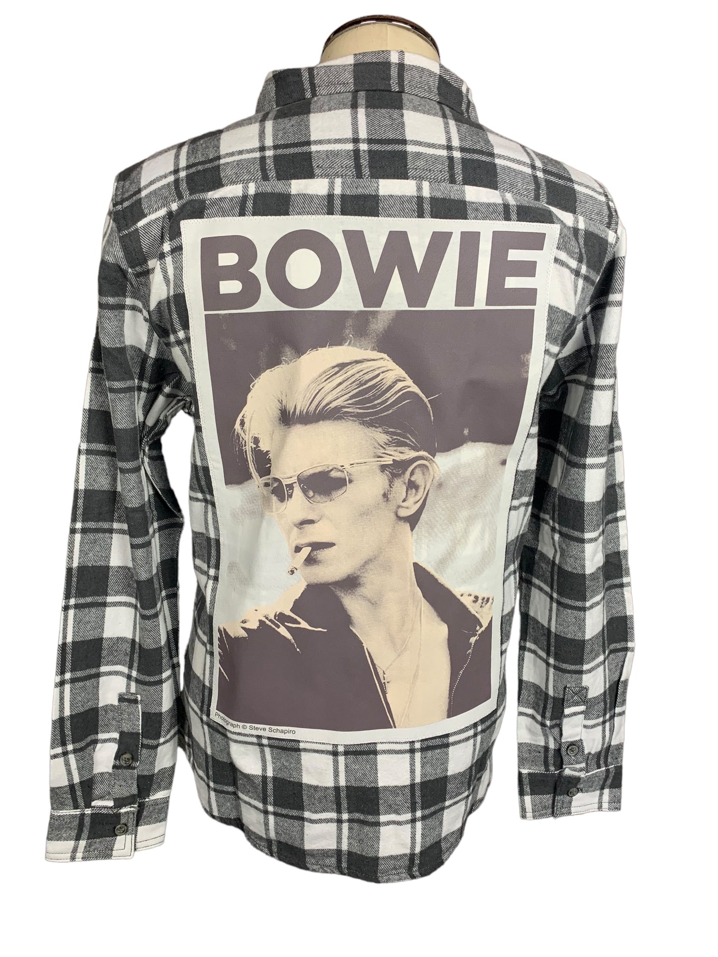 David Bowie Flannel Shirt Custom Rework Large