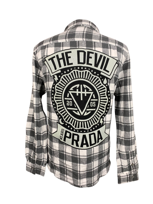 The Devil Wears Prada Flannel Shirt Custom Rework Size XL