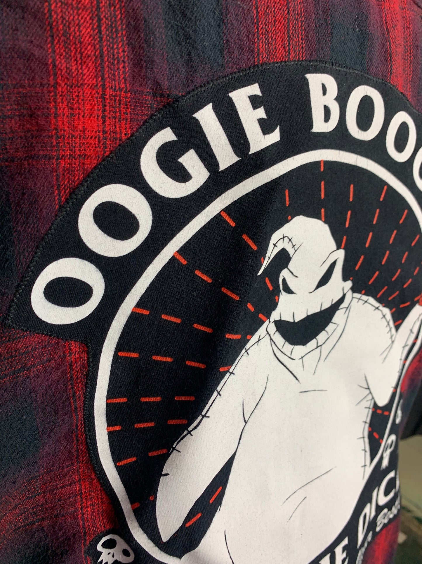 Oogie Boogie Flannel Shirt Custom Rework Xl