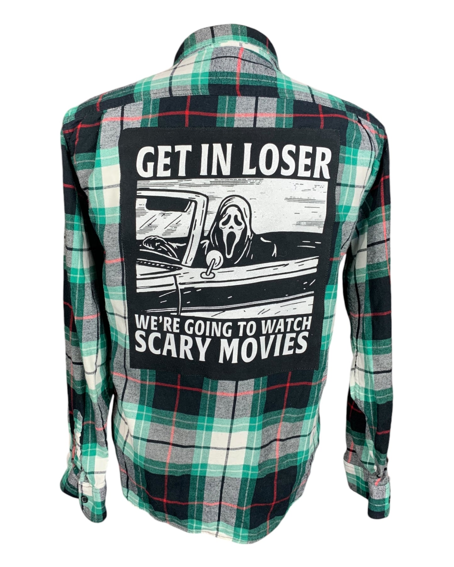 Ghostface Flannel Shirt Custom Rework Large