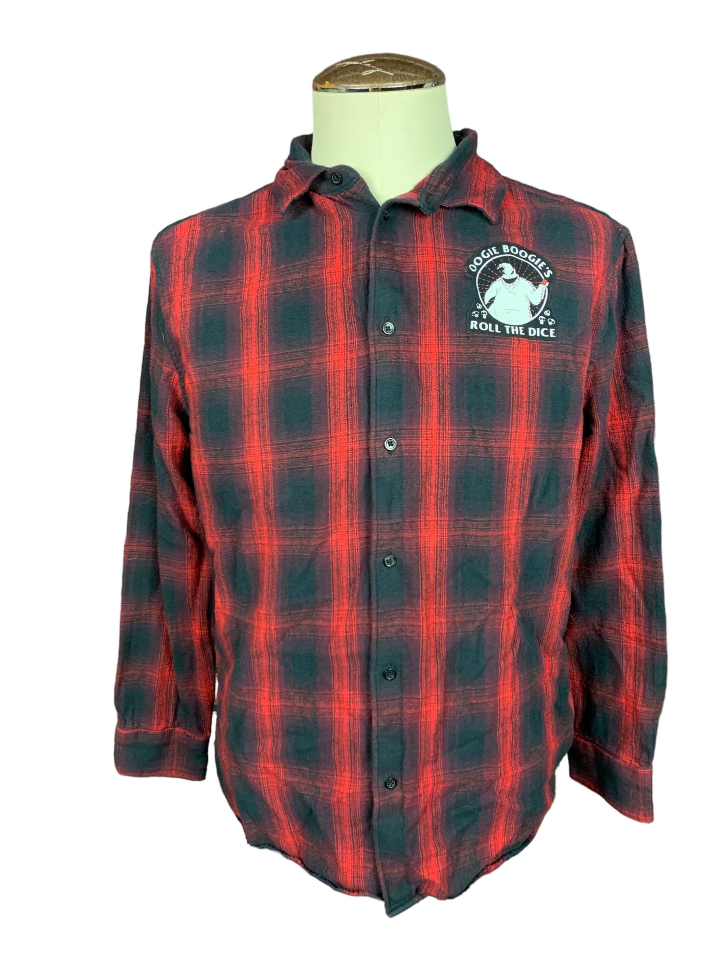 Oogie Boogie Flannel Shirt Custom Rework Xl