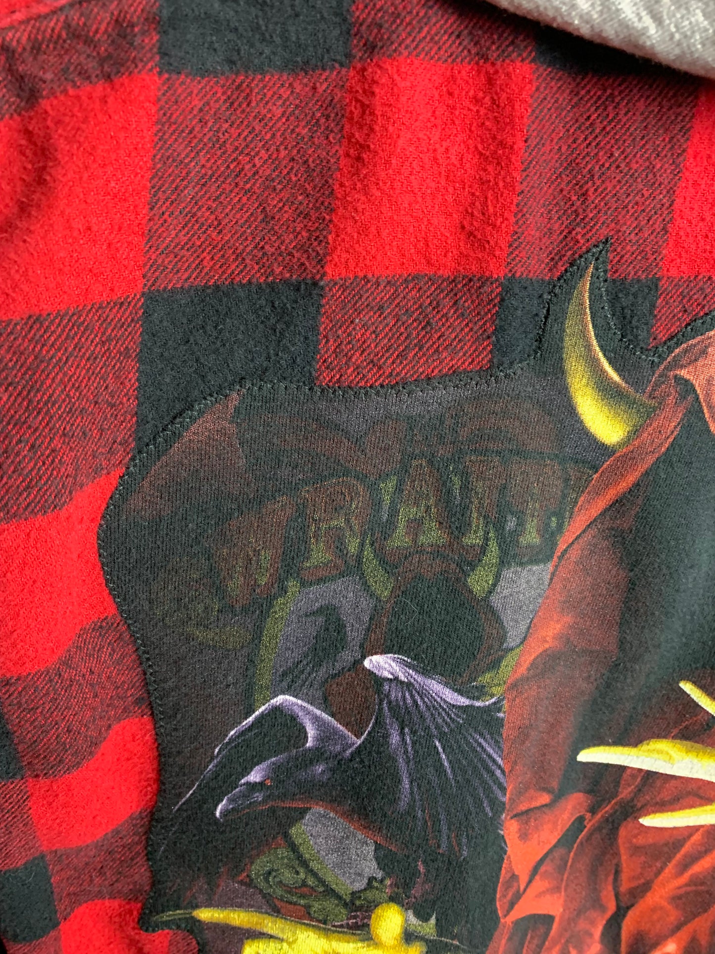 Insane Clown Posse Hooded Flannel Custom Rework Large (Slim)