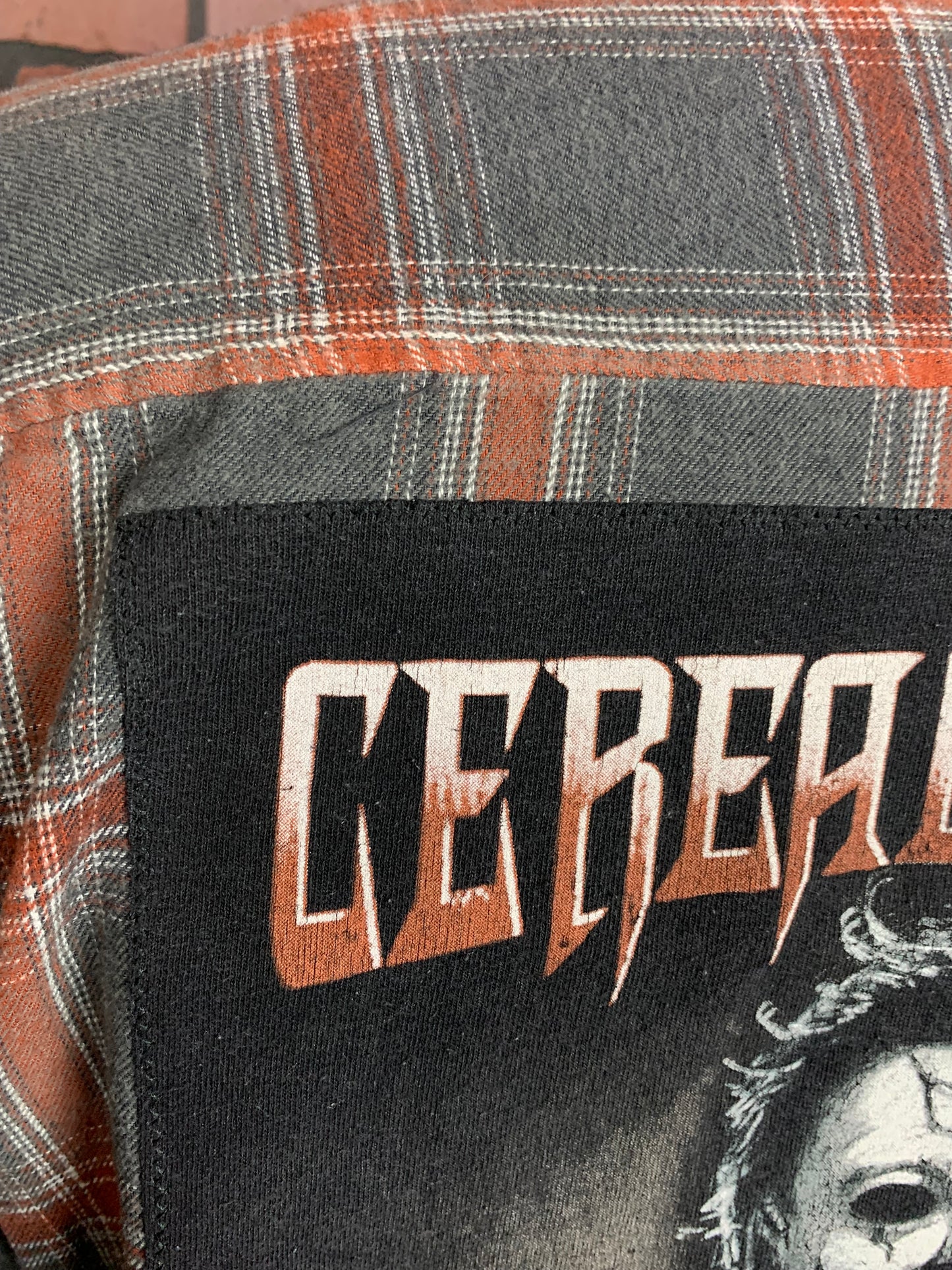 Michael Myers Cereal Killer Flannel Shirt Custom Rework Large