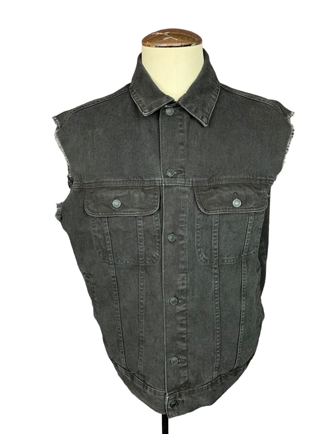 the Dirty Nill Denim Vest Custom Rework Medium