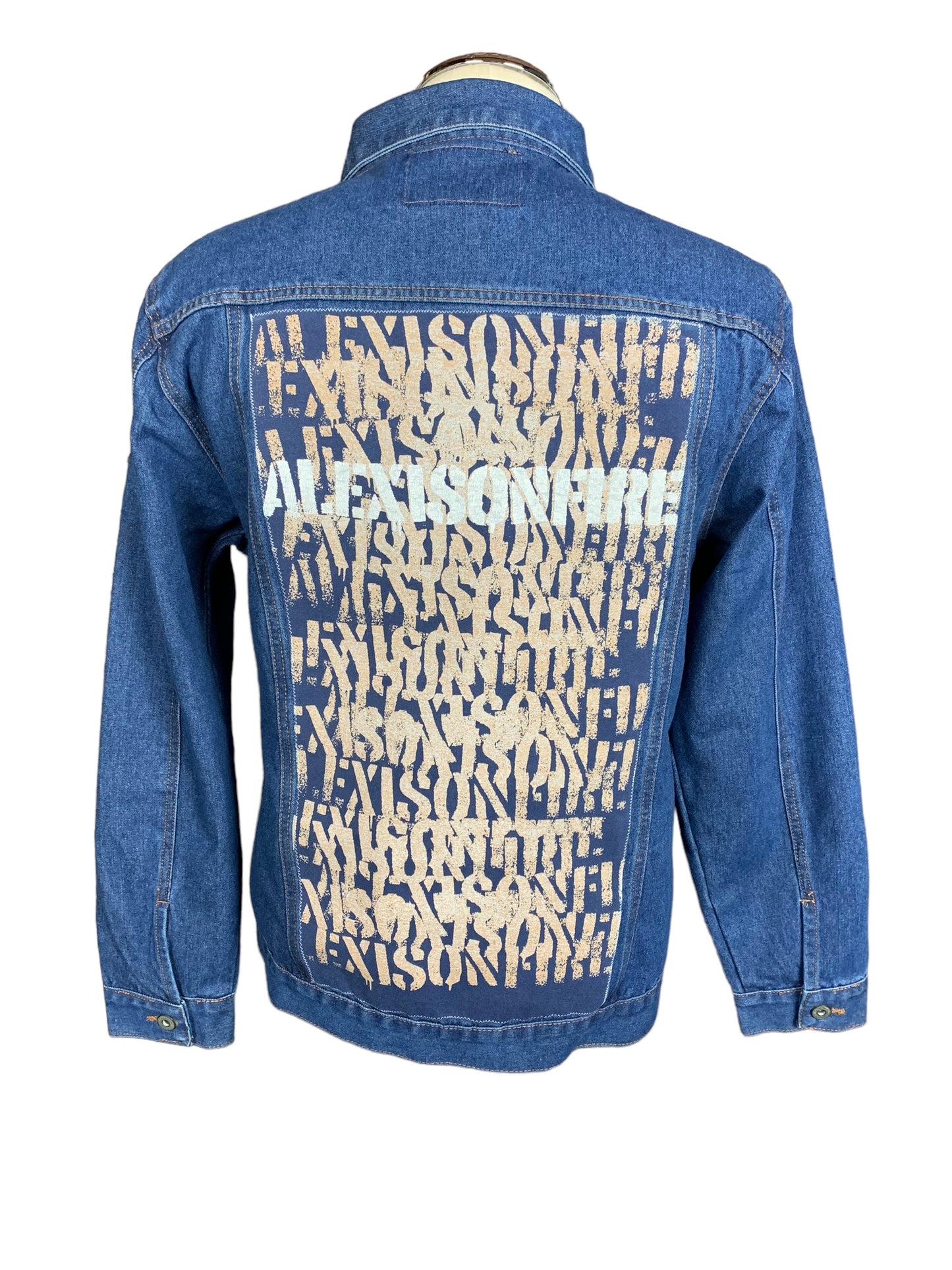 Alexisonfire Jean Jacket Custom Rework L