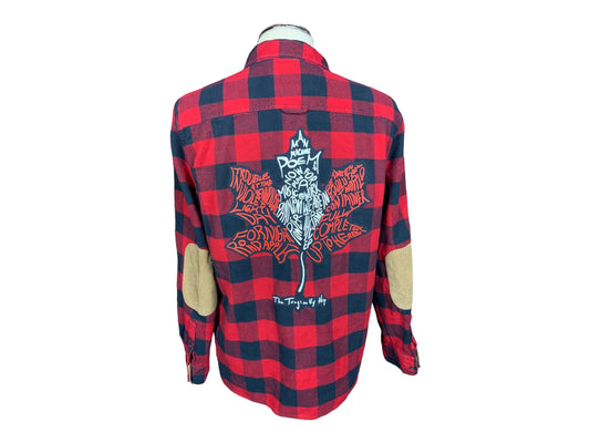 The Tragically Hip Flannel Shirt Custom Rework Large