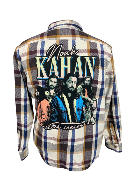 Noah Kahan Flannel Shirt Custom Rework Size XL