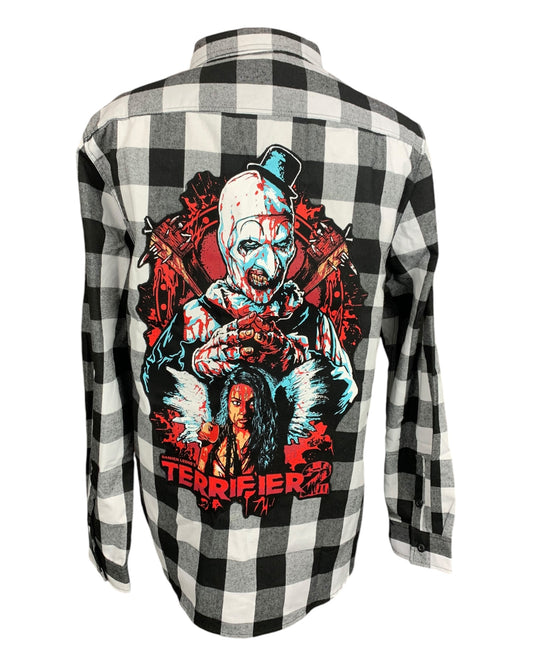 Terrifier Flannel Shirt Custom Rework XL