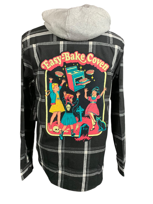 Easy Bake Coven Hooded Flannel Custom Rework XL