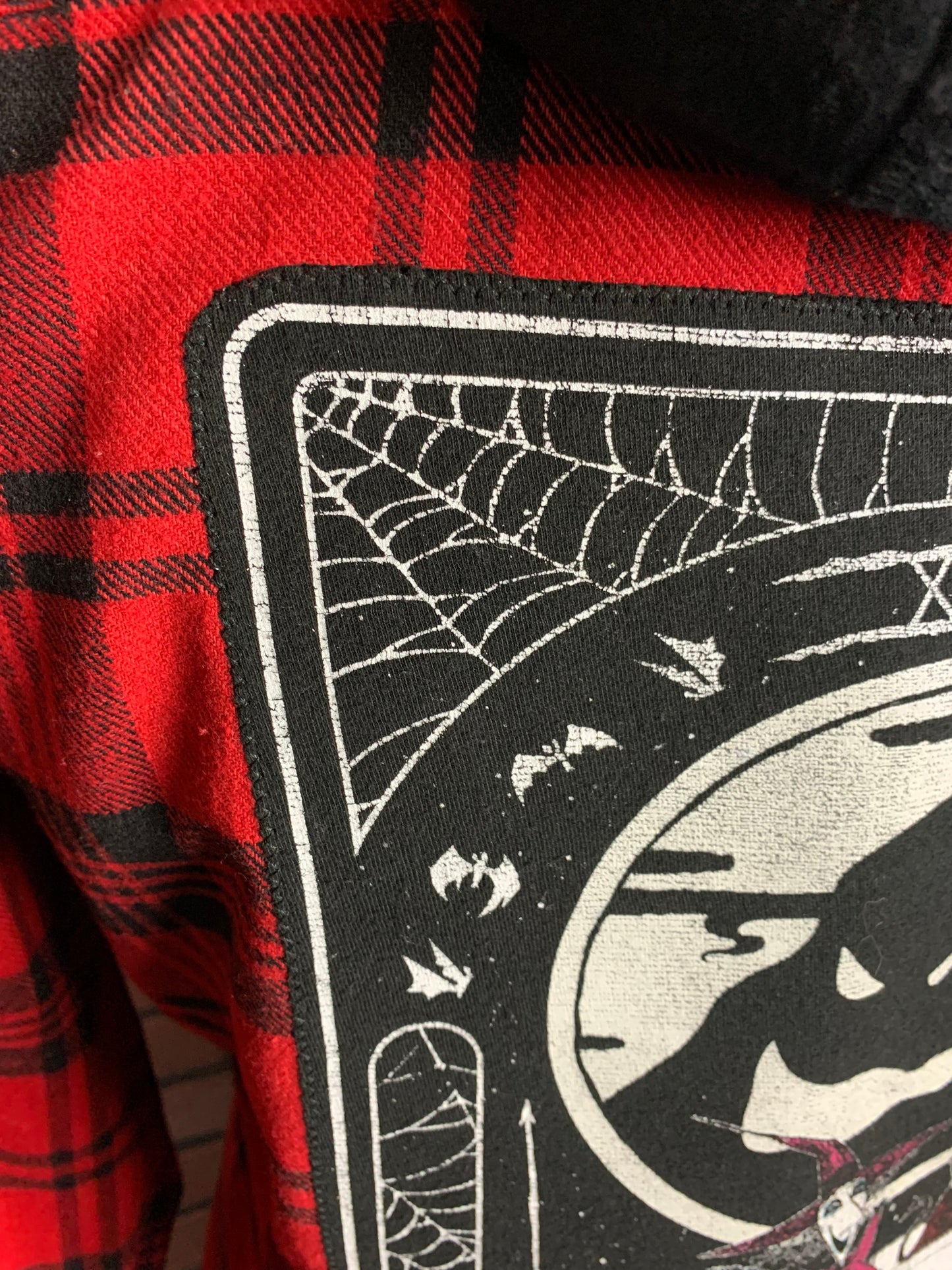 Nightmare Before Christmas Hooded Flannel Custom Rework Medium