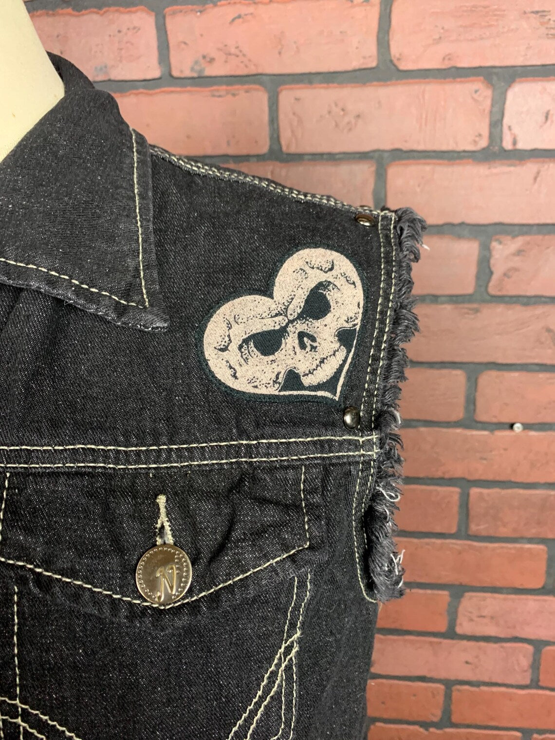 Alexisonfire Denim Vest Custom Rework XL