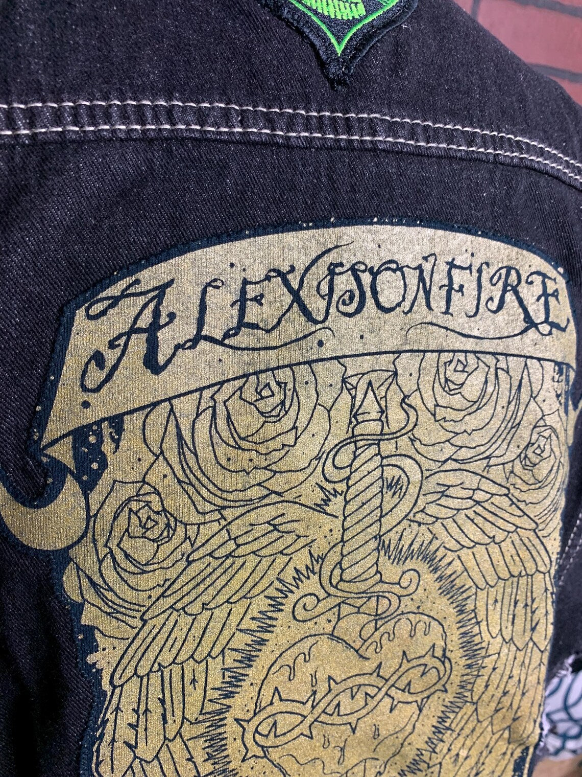 Alexisonfire Denim Vest Custom Rework XL