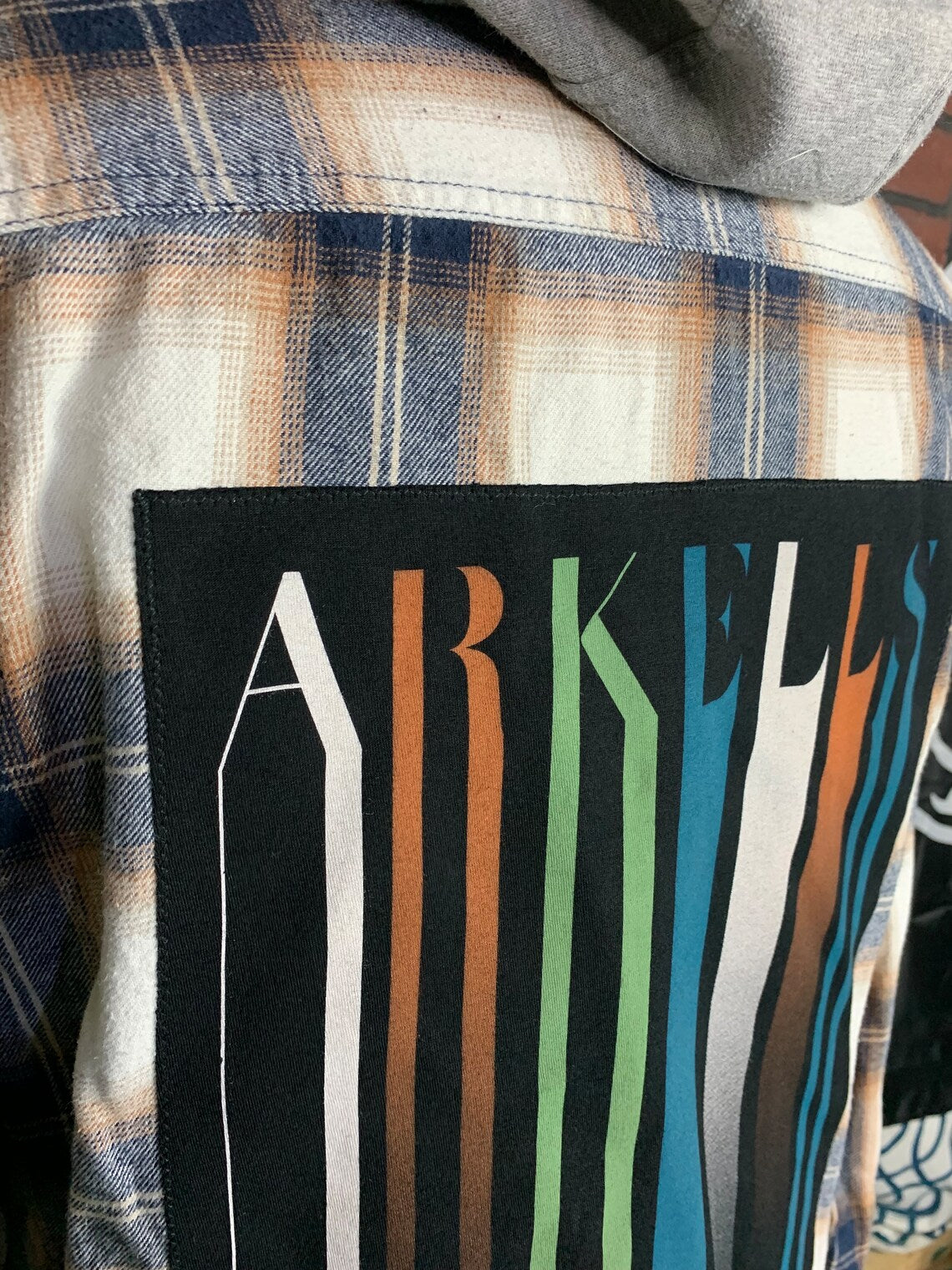 Arkells Flannel Shirt Custom Rework Large