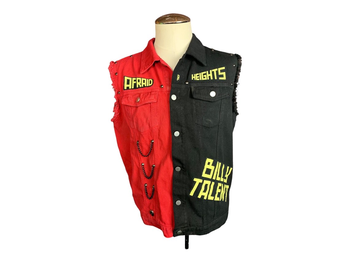 Billy Talent Denim Vest Custom Rework XL