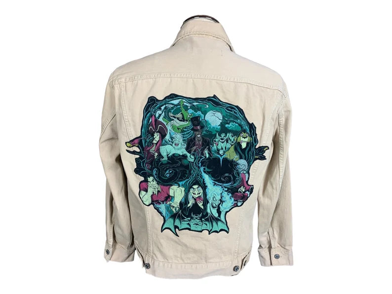 Disney Villains Jean Jacket Custom Rework Medium