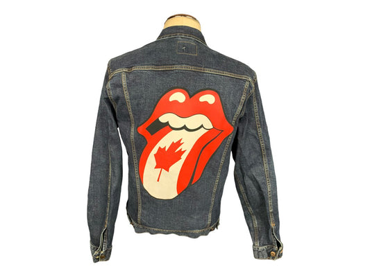 the Rolling Stones Jean Jacket Custom Rework M