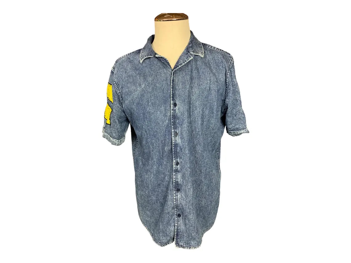 Arkells Denim Shirt Custom Rework XL