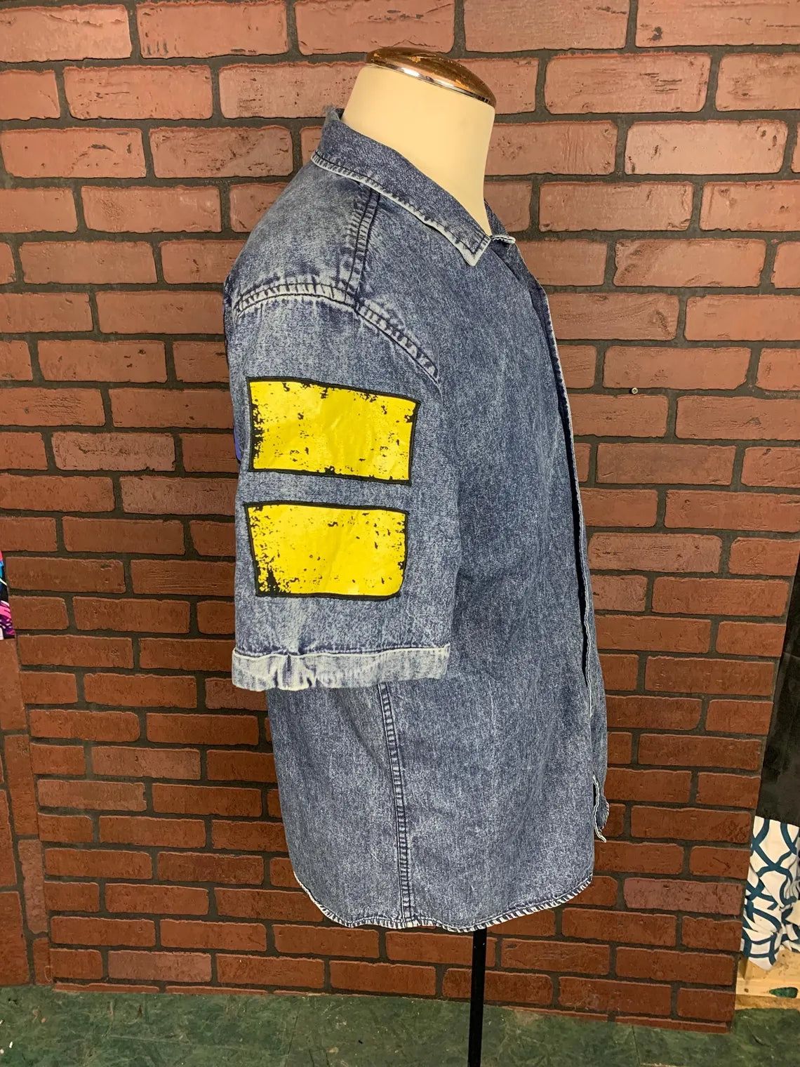 Arkells Denim Shirt Custom Rework XL