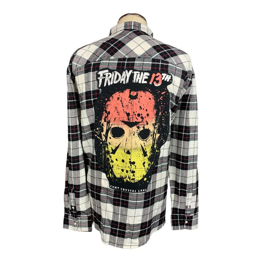 Friday the 13th Flannel Shirt Custom Rework 3XL