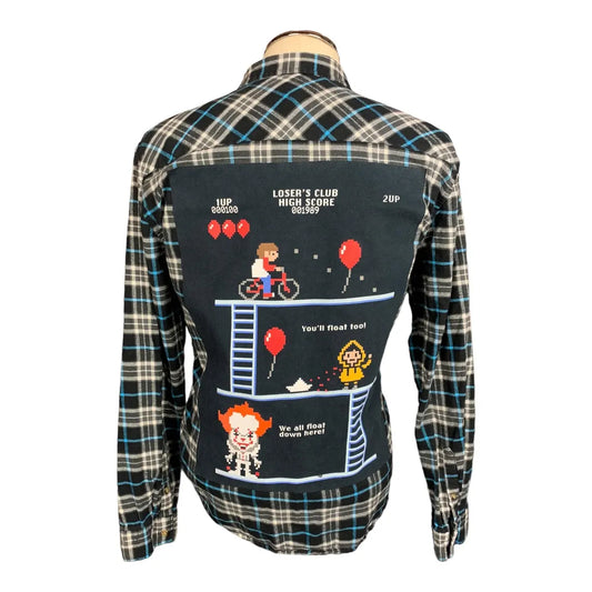 Stephen Kings IT Flannel Shirt Custom Rework Large