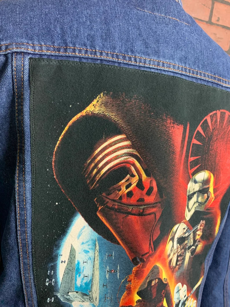 Star Wars Jean Jacket Custom Rework Large