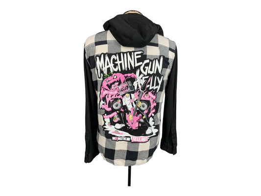 Machine Gun Kelly Mainstream Sellout Flannel Shirt Custom Rework Large