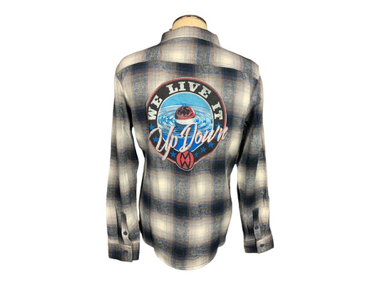 Morgan Wallen Flannel Shirt Custom Rework Large