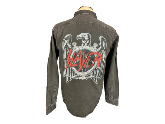 Slayer Denim Shirt Custom Rework Large