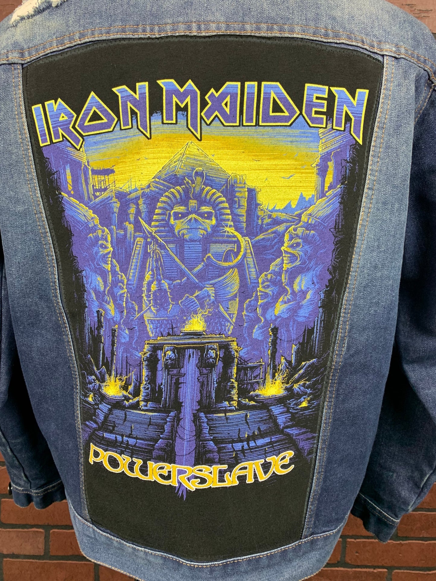 Iron Maiden Jean Jacket Custom Rework M